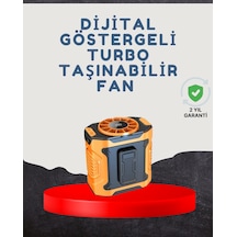 Yüksek Kapasiteli Turbo Taşınabilir Fan Çok Renkli
