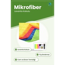 Lavanta Kokulu Mikrofiber Temizlik Bezi Cam Mobilya Mutfak Ve Ekr Çok Renkli