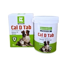 Nanbell Cal D Tab Kedi Ve Köpekler İçin Kalsiyum + D3 Takviyesi 120 Tablet Kemik Ve Diş Gelişimini
