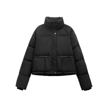 Kış Kadın Kısa Moda Pamuk Ceket Rahat Kadın Sıcak Tutan Kaban Küçük Arkadaş Büyük Boy Siyah Kış Kadın Kısa Moda Pamuk Ceket Rahat Kadın Sıcak Tutan Kaban Küçük Arkadaş Büyük Boy Siyah