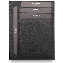 Guard Smart Mat Siyah Hakiki Deri Kartlık Erkek / Kadın P1092 Siyah