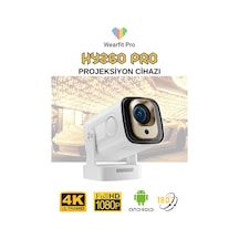 Wearfitpro Hy260 Pro 1080p Ultra 4k Kısa Mesafeli Projeksiyon Cihazı Android Wifi Otomatik Odaklı Projektör