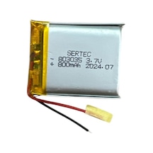 803035 3.7v 800 Mah Li-polymer Pil Devreli/1.5a