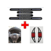 Peugeot 407 Uyumlu Carbon Kapı Eşiği + F1 Kulakçık (551019803)