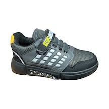 Mini Cup Gri Siyah Unisex Kids Sneaker Esnek Rahat Kalıp Çocuk Spor Ayakkabı Tam Kalıp Günlük Ayakkabı Gri - Siyah