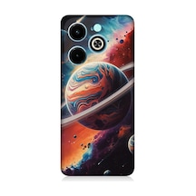 İnfinix Hot 40i Uyumlu Gezegenler Arasında Renkler Desenli Silikon Kılıf Çok Renkli