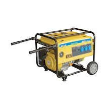Aksa Jeneratör AAP5500 5.5KW Portatif İpli Benzinli Tekerlekli Jeneratör