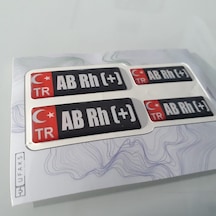 Kan Grubu Kask Set Damla Sticker Etiket