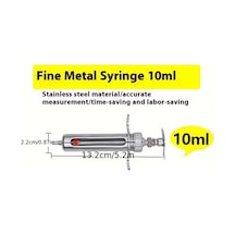 Fochsia Metal 10 Gr Paslanmaz Çelik Büyük Hayvan Veteriner Şırınga Hızlı Bağlantı