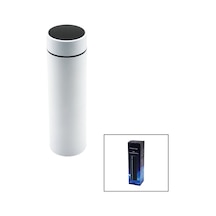 Beyaz Led Derece Göstergeli 304-çelik Termos 500ml Filtreli 12 Saat Sıcak - Soğuk Tutma Renkli