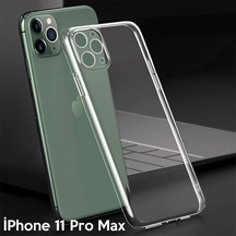 Ally Apple Uyumlu iPhone 11 Pro Max 6.5 Inch Kamera Korumalı Silikon Kılıf (228318773)-Şeffaf