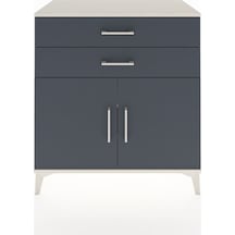 Hyperion Şifonyer 2 Raflı 2 Çekmeceli 2 Kapaklı 88x44x96 Aytaşı-antrasit Aytası