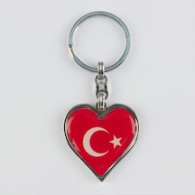 Ay - 386 - Yıldız Figürlü Metal - Spt-gld - Anahtarlık Kırmızı