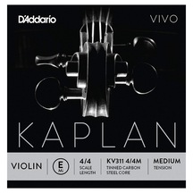 D'Addario Kaplan Vivo Series Violin String E (Mi) Medium Tek Tel
