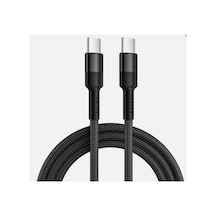 Samsung Galaxy M04/m14/m34/m54 5g İle Uyumlu 120w Örgülü Type-c Hızlı Şarj Kablosu, Siyah Azd237semr285