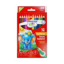 Pensan Kidz Jumboo 12 Renk Boya Kalemi Pe58310kbjumbo12 Çok Renkli