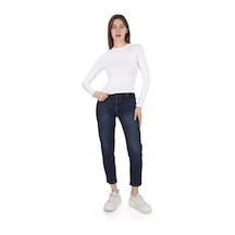 Penyebizden Likralı Pamuk Crop Tişört-slim Fit -beyaz