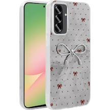 Galaxy Uyumlu A56 Kılıf Kamera Çıkıntılı Parlak Figürlü Shiny Happy Silikon Kapak Açık Mavi