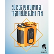 Mey İthalat Yüksek Hızlı Mini Klima Fan - 11 M/s Rüzgar Gücü, 100 Hız Ayarı