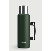 Stevig St-206 4 Camp Klasik Vakumlu Kulplu Çelik Termos 1.5lt Green Yeşil