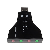 7.1 7 Kanal Mikrofon Destekli Çift Girişli Çevirici Harici Usb Ses Kartı