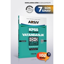 Kpss Ön Lisans Vatandaşlık Konu Konu Son 7 Sınav Çıkmış Sorular Tamamı Çözümlü