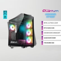 Quantum Gaming AQUAR GB HY1907 Ultra 5 225F 32 GB 1 TB NVMe SSD 8 GB RTX5060 Free Dos Masaüstü Oyuncu Bilgisayarı