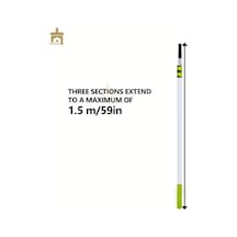 Willowhaven 39"-157" Uzatma Teleskopik Çubuk 3 Bölüm 1.5m Temizlik Boyama Diğer