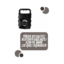 Kablosuz - 612 - Bluetooth Hoparlör Ses Bombası Rgb Işıklı Tnabilir Yüksek - Muratech - Ses Kaliteli
