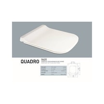 Nkp Quadro Yavaş Kapanır Klozet Kapağı 0420 Beyaz