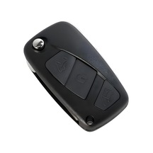 Autohan Keys Fiorino Punto Linea Ducato İle Uyumlu, 3 Tuşlu Kumanda Anahtar Kabı, Siyah
