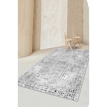 West Home Dijital Baskı Yıkanabilir Kaymaz Taban Mutfak Halısı Salon Halısı Ve Yolluk Wh 548 Grey