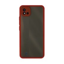 Realme C11 2021 Uyumlu Kılıf Montreal Silikon Kapak - Kırmızı