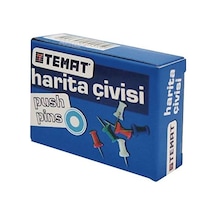 Temat 180 Renkli Harita Çivisi 1