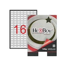 Herboy Hb-1280 22mmx12mm Beyaz Laser Etiket