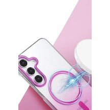 Mey İthalat Samsung Uyumlu Galaxy S23 Fe Glossy Magsafe Kapak - Mavi