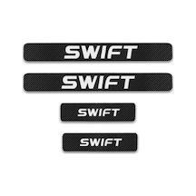 Suzuki Swift Carbon Fiber Kapı Eşiği Yazısı Sticker Boya Koruma