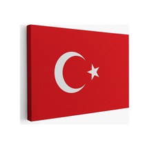 Türk Bayrağı Dekoratif Kanvas Duvar Yüksek Kaliteli Kanvas Canvas Tablo