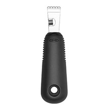 Oxo - Good Grips Soyma Bıçaklı Limon Rendesi Ve Limon Kabuğu Soyma Aleti, Siyah 12v
