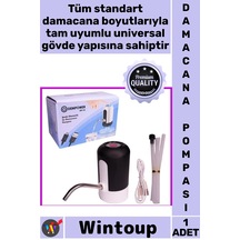 Pompa Usb Şarj Edilebilir Dokunmatik Sessiz Pratik Mutfak Ofis Şarjlı Otomatik Damacana Su Pompası Diğer