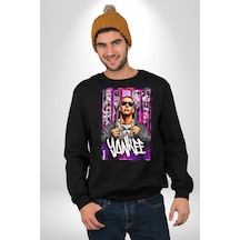 Daddy Yankee Müzik Star Kadın Erkek Siyah Sweatshirt Siyah