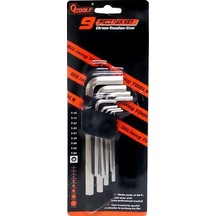 Qtools 9 Parça Alyan Allen Seti Uzun Düz Alyan Takımı 1 Set N11.7274