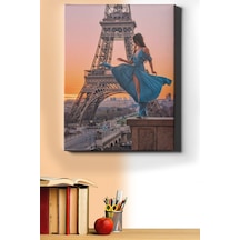 Webstyle Sayılarla Boyama Seti Kasnaklı Eyfele'e Karşı 40 X 50 Cm