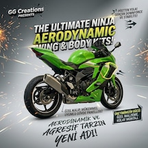 Gg Creations- Kawasaki Ninja Zx-4rr / Zx-25r Aerodinamik Yan Kanat Winglet Boyasız Mat Siyah