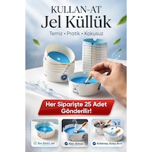 25 Li Jel Küllük Seti Kokusuz Taşınabilir Araç İçi Pratik Tek Kullanımlık Kül Tablası Kullan At