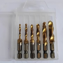 Chuangyinshop 6 Parça Yüksek Mukavemetli Alaşım Matkap Ucu Seti: Paslanmaz Çelik Delme Ve Kılavuz Çekme