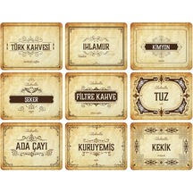 Gıda Temalı Kavanoz Etiketleri