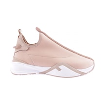 Dgn 04-3-22k Kadin Kalin Taban Silver Taş Detayli Sneakers Ayakkabi 04-3-2252-R0152 Bej