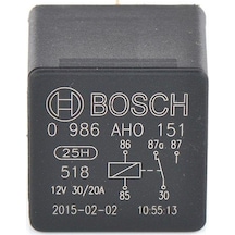 Bosch Mini Röle 12v 30ah 5 Uçlu Sapsız 0986ah0151