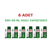 6 Adet Somafix 200+50 Gr Süper Hızlı Yapıştırıcı Mdf Kit Seti